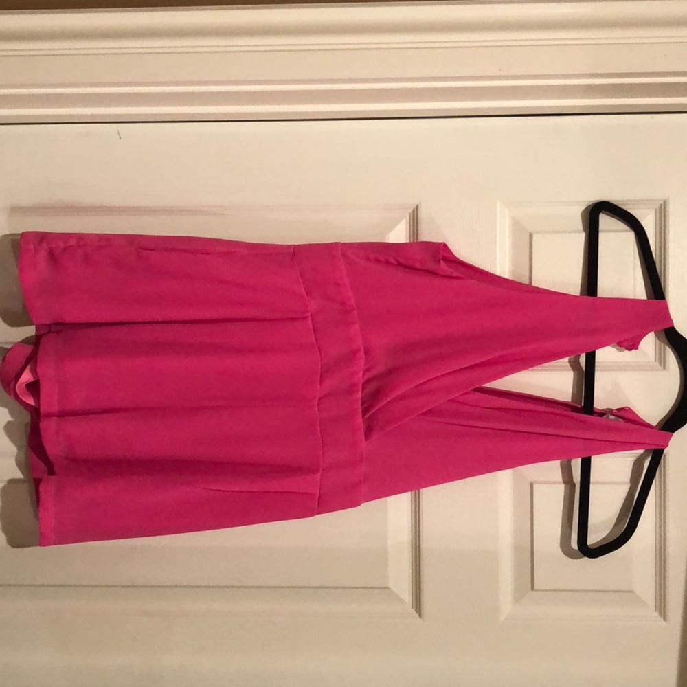 Hot pink romper